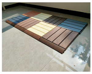 Para Paisajismo al aire libre, azulejos de cubierta de plástico de madera de PVC entrelazados, no necesita pegamento, resistente a la intemperie, fácil de limpiar - Product Image 3