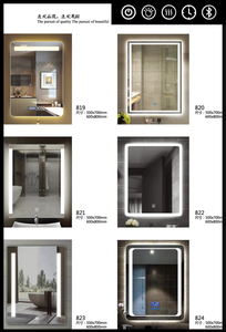 Espejo de cristal ovalado con batería LED para baño, espejo inteligente sin marco, <span class=keywords><strong>precio</strong></span> de fábrica - Product Image 6