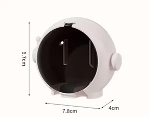 Wholesale Brush Holder Cartoon <b>Wall</b> Mounted Non Perforated Bathroom Storage Rack <b>Hook</b> - Product Image 3