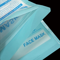 Pochette refermable personnalisée avec trou de suspension, sacs en plastique PE transparents pour masques faciaux, emballage d'accessoires médicaux
