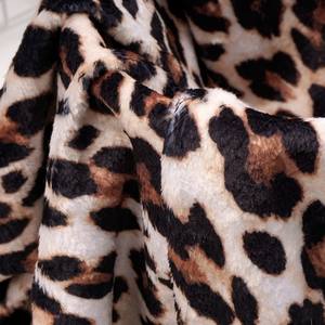 <b>Leopard</b> Print Double Side Soft Warm Polyester Baby Fleece Blanket Stocklot Flannel Fabric for Crib <b>Bedding</b> - Product Image 4