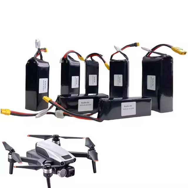 FPV Drone Battery 4S 14.8V 3700/4200/5200/6000/6500/7000/8000/9000mAh 100C Lithium Ion Pack for FPV Drone UAV