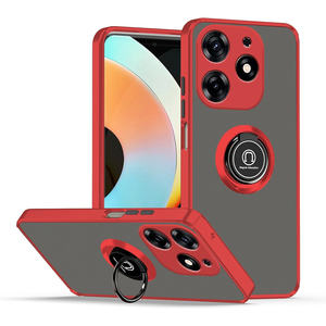 Чехлы для телефонов Tecno Spark Go 1 Spark 20 Pro + 10 Pova 6 Pova Neo 3 матовые 360 поворотные кольца-подставка полупрозрачный чехол для телефона - Product Image 1