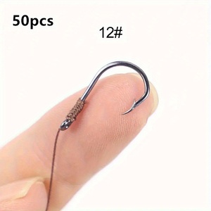 <span class=keywords><strong>Kona</strong></span> Taglia Piccola 3 # -12 #   Ami da pesca pre-montati in acciaio ad alto tenore di carbonio con lenza PE e doppio amo per la pesca di persici in acqua salata/dolce - Product Image 5