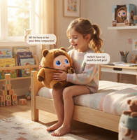 Jouet en peluche hamster intelligent à commande vocale IA, compagnon érudit pour raconter des histoires, ODM OEM, logo personnalisé, cadeau de vacances