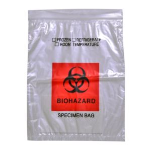 Espécimen de riesgo biológico 6x10 pulgadas/15,2x24,2 cm Congelar-Refrigerar Ziplock Top Impresión de logotipo personalizado Almacenamiento de muestras de laboratorio - Product Image 3