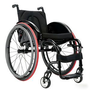 CA9881 Ruota in Alluminio Leggera ad Alta Resistenza per Sedia a Rotelle Sportiva con Mozzo in Acciaio per Terapia Riabilitativa - Product Image 1