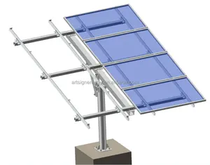 Painel solar polo montagem suporte pv sistemas de montagem