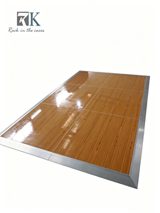 Panneau de sol en bois à grain clair facile à installer, panneau de sol moderne pour la décoration de mariage - Product Image 1