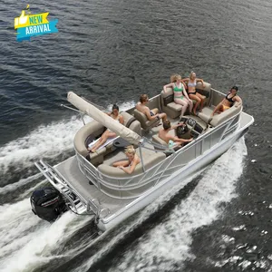 2023 ecocampro barco flutuante barco flutuante catamaran iate com motor, festa da família