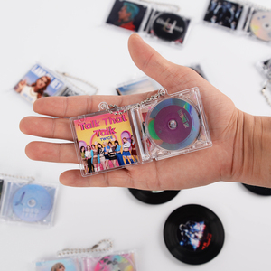 Hộp đựng đĩa vinyl album tùy chỉnh chuyên nghiệp, móc khóa mini CD Kpop NFC, hộp đựng mini CD tùy chỉnh album nhạc yêu thích của bạn - Product Image 1