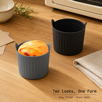 Moule à cupcakes réutilisable en silicone, antiadhésif, pour four, desserts, gâteaux, cuisine, restaurant