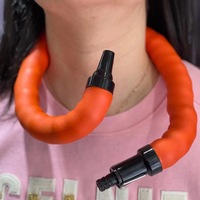 Tuyau de chicha flexible et incurvé, doux au toucher, mains libres, pour personne paresseuse