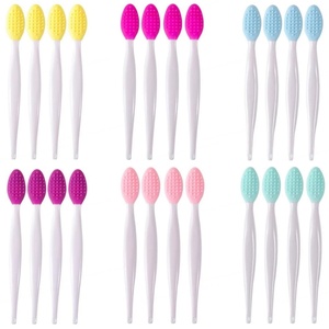 Double-Sided Face Silicone <b>Skin</b> Care Cleansing Facial Lip <b>Scrubber</b> Exfoliating Brush Face Scrub Massager Facial Cleaning Tool - Product Image 3