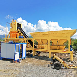 Centrale à béton mobile contrôlée par PLC, 25, 35, 50, 75 m³/h, petite centrale à béton portable à vendre aux Philippines - Product Image 2