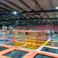 Petit parc d'attractions avec trampoline et toboggan, nouveau centre de jeux pour maternelle, aire de jeux intérieure pour enfants