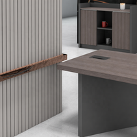 Table de réunion modulaire pour 6 à 20 personnes, bureau de conférence avec gestion des câbles pour espace de coworking