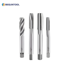 Tarauds de filetage HSS 6542 BEGUN DIN371, tarauds de machine à rainures spirales, tarauds à pointe spirale M2-M10, tarauds HSSE DIN371 - Product Image 1