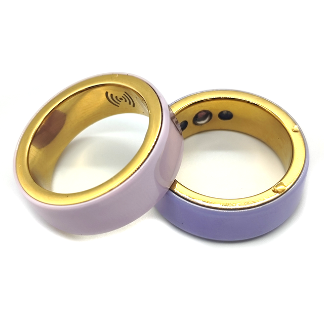 Customizable Mini NFC Smart Rings Waterproof PVC Ceramic Smart Tag with Ntag213 and Ntag215 Chips Health Sleep Tracking Ring