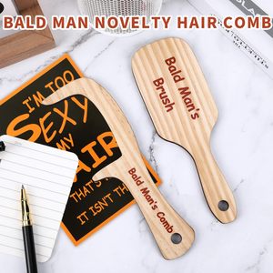 WOWEI <span class=keywords><strong>Peigne</strong></span> drôle d'homme <span class=keywords><strong>chauve</strong></span> Cadeau drôle de bâillon pour hommes <span class=keywords><strong>Peigne</strong></span> de perte de cheveux pour hommes chauves Peignes en bois Artisanat Cadeau - Product Image 3