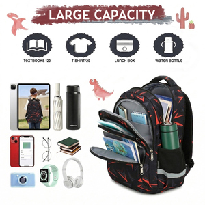 Zaino Smart da 17 Pollici per Uomo e Ragazzo, Borsa Scolastica <span class=keywords><strong>in</strong></span> Oxford con USB, Grande Capacità - Product Image 2