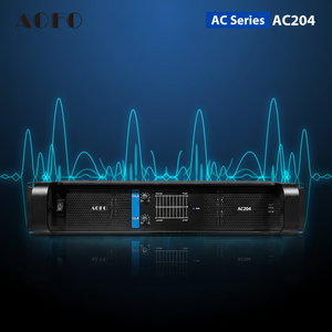 Amplificateur de puissance audio professionnel AOFO AC204 <span class=keywords><strong>400W</strong></span> 2 canaux classe H pour scène, sonorisation en direct et soirées à domicile - Product Image 1