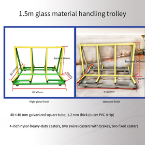 Chariot de transport portable pour dalles de marbre et verre, fabrication AOCHEN, capacité de chargement personnalisée, longueur de 1 mètre - Product Image 2