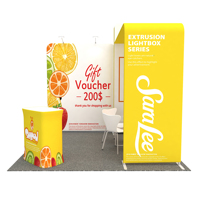 10x20 profilé en aluminium personnalisé facile extensible exposition salon présentoir stand pour les foires
