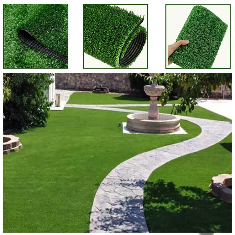 Rolo de tapete de gramado artificial, venda quente, grama sintética para paisagem do <span class=keywords><strong>jardim</strong></span>