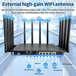 راوتر واي فاي ثلاثي النطاق 5G مفتوح المصدر مع معالج ثنائي النواة، راوتر للمؤسسات يدعم شريحة 5G وواي فاي 7 - Product Image 4