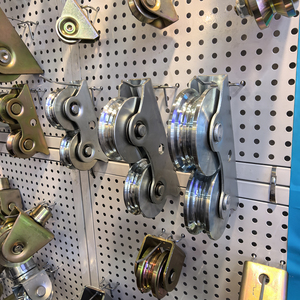 Cửa trượt bánh xe phổ quát, cửa trượt bánh xe con lăn, Con lăn thép với V rãnh, sắt bánh xe phổ quát cho cửa trượt. - Product Image 5