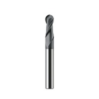 Fraise à bout sphérique à 2 dents en carbure monobloc revêtue de diamant de haute précision 4mm 6mm 8mm 10mm pour le graphite