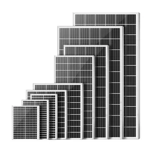 중국 공장 PV 모듈 80W 태양 전지 패널 재고 대상 포진 100W 150W 고효율 태양 전지 패널 판매