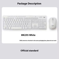 Logitech Mk295-Ensemble souris-clavier sans fil Logi 2.4G, souris silencieuse pour ordinateur portable et bureau à domicile