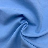 Vente d'usine 100% tissu sergé en microfibre de peau de pêche en polyester motif brossé pour manteau et doublure de chapeau pour filles