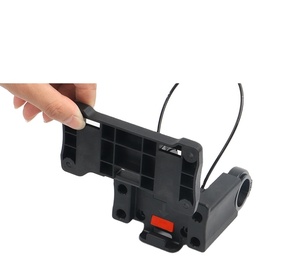 Fixations pour sacoche avant de vélo/accessoires de vélo, fixations de vélo avec support de guidon réglable et bouton de déverrouillage rapide - Product Image 4