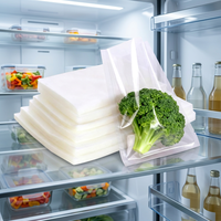 Sacs sous vide alimentaires transparents Miao Xin 20*30cm en polyester jetables, scellés sur trois côtés, pour une conservation optimale de la fraîcheur par thermoscellage et élimination de l'air