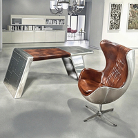 Chaise industrielle rétro aviateur pour bureau et salon chaise de bureau style loft bureau aviateur