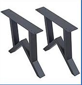 Pieds de table personnalisés en fer et acier, style industriel, pour restaurants, bureaux, bancs, tables à café et mobilier de salle à manger