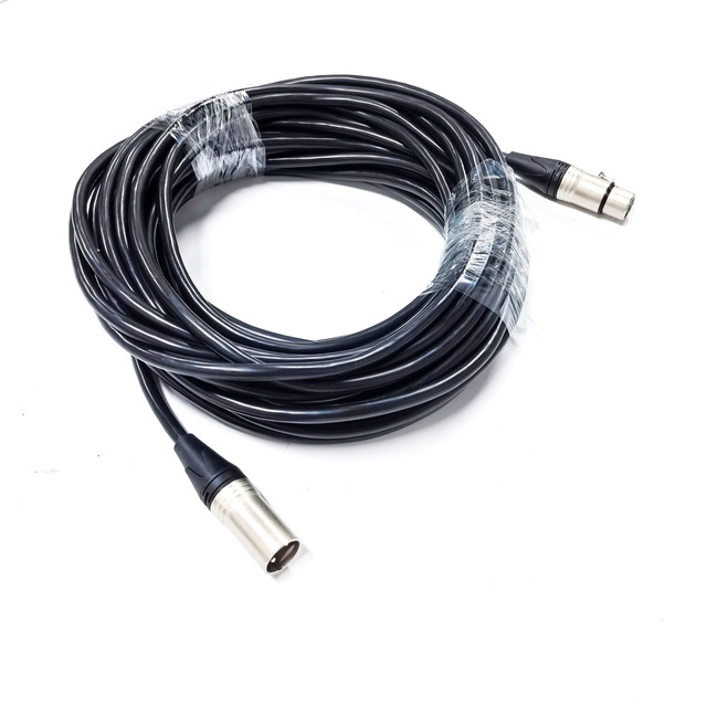 16A 3-Pole Professional XLR Male Female 3-Pin Balanced Microphone Cable IP65 Rated 2m PVC Insulated Audio Cable for