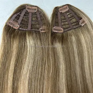 Luxe Kwaliteit Russische Cuticula Machine Gemaakt Bangremy Naadloos Haar Met Kleine Gaten Hair Extensions