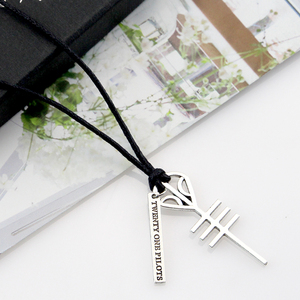 Collana <span class=keywords><strong>Twenty</strong></span> One Pilots, regalo commemorativo, decorazione per collana in lega d'argento, miglior regalo per uomo - Product Image 4