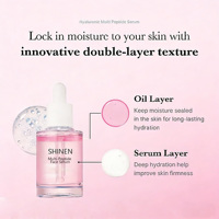 Sérum pour le visage éclaircissant à l'ADN de saumon PDRN OEM, sérum multi-peptides pour la peau repulpante, sérum multi-peptides pour une peau éclatante