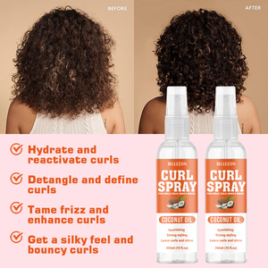 Aceite de coco <span class=keywords><strong>Curl</strong></span> Fluffy Texture <span class=keywords><strong>Spray</strong></span> Curly Hair Styling <span class=keywords><strong>Curl</strong></span> Defining <span class=keywords><strong>Spray</strong></span> - Product Image 3