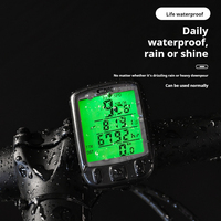 Ordinateur de vélo intelligent numérique filaire et étanche avec écran LCD rétroéclairé à effacement automatique, compteur de vitesse et chronomètre
