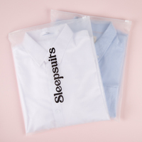 Givré PE Ziplock Sacs Réutilisable Vêtements Chaussures Vêtement Cadeau Bijoux Emballage En Plastique Fermeture Éclair Sacs pour Vêtements