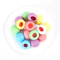Bonbons Gélifiés Éclatants 3D Pastèque Œil de Bœuf 2g 10g 18g en Gros, 10g*50pcs Halal OEM en Bouteille