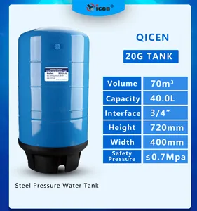 Qicen yüksek kalite 20G gıda sınıfı 40L paslanmaz Ro yüksek basınç tankı