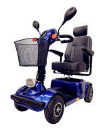 Nouveau Scooter Électrique à 4 Roues 2026 pour Personnes Âgées, Longue Autonomie, Scooter Adapté aux Handicapés avec Panier, Éclairage LED et Siège Confortable