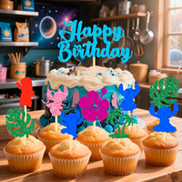 Décoration de gâteau d'anniversaire de dessin animé, fête d'anniversaire pour garçons et filles, fête de naissance
